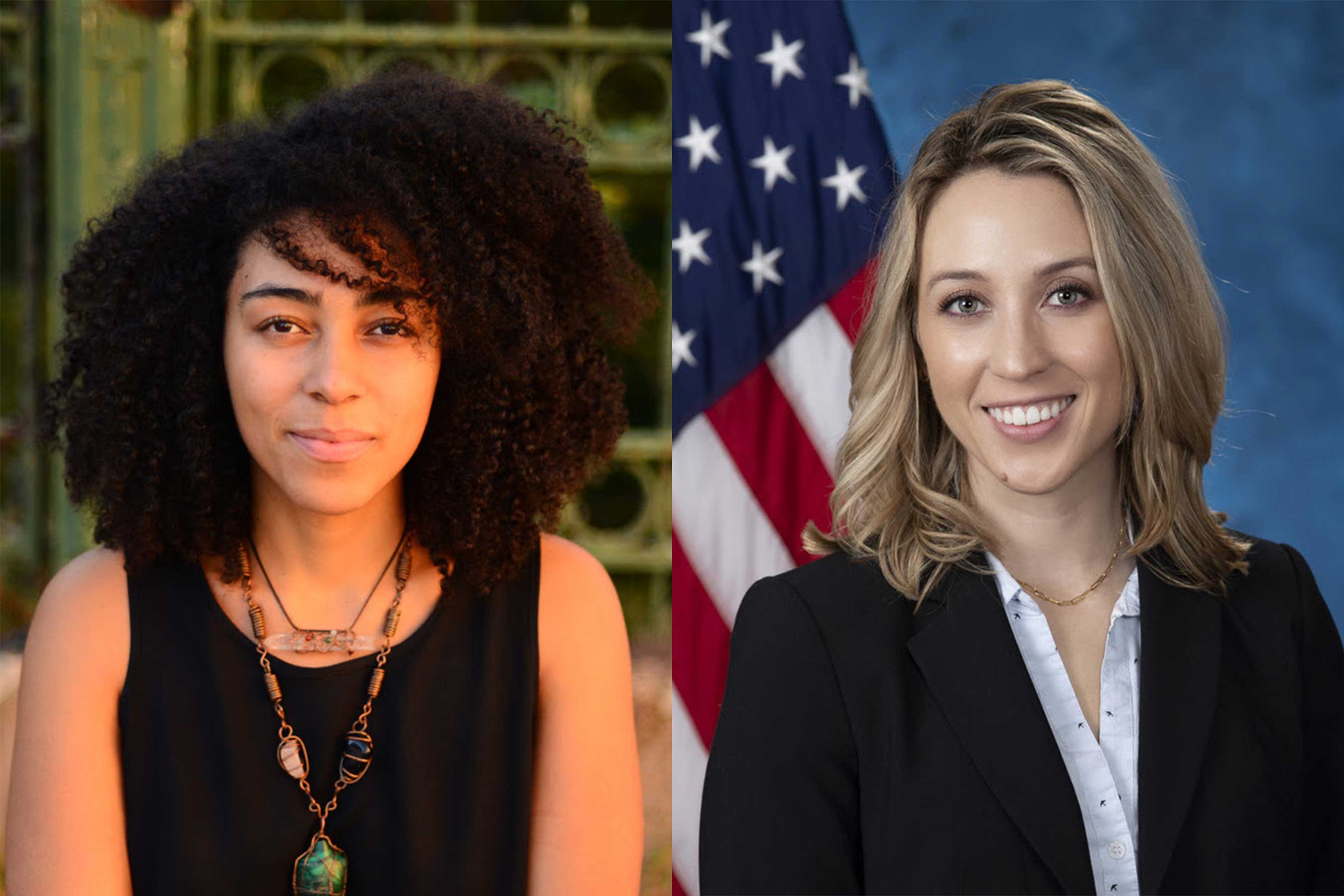 Headshot of Helanah Warren on the left and headshot of Marley Schafer on the right