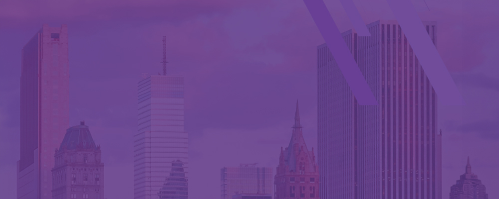 skyline with purple overlay